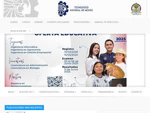 Instituto Tecnológico de Tizimín's official website homepage screenshot