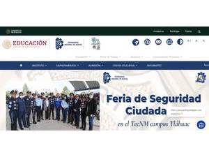 Instituto Tecnológico de Tláhuac's official website homepage screenshot