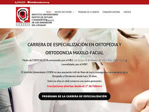 Instituto Universitario Centro de Estudio y Diagnóstico de las Disgnacias del Uruguay's official website homepage screenshot