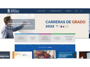 Instituto Universitario de Ciencias de la Salud's official website homepage screenshot