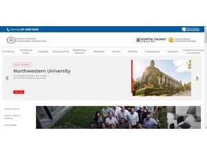 Instituto Universitario del Hospital Italiano's official website homepage screenshot