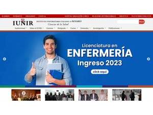 Instituto Universitario Italiano de Rosario's official website homepage screenshot