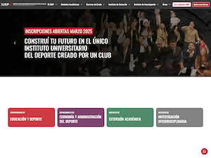 Instituto Universitario River Plate's official website homepage screenshot