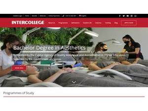 Intercollege's official website homepage screenshot