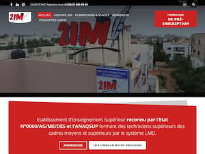 International Institute of Managemen's official website homepage screenshot