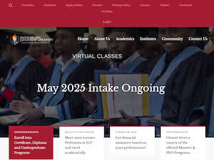 International Leadership University, Kenya's official website homepage screenshot