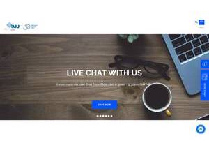 International Medical University's official website homepage screenshot