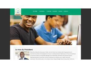 International Polytechnic University of Benin's official website homepage screenshot