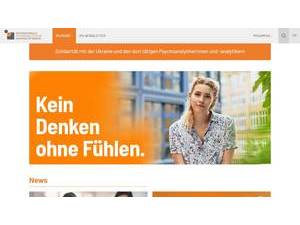 International Psychoanalytic University's official website homepage screenshot