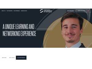 International University of Monaco's official website homepage screenshot