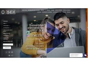 International University SEK's official website homepage screenshot