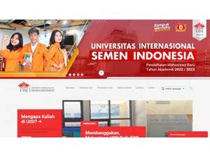 International University Semen Indonesia's official website homepage screenshot