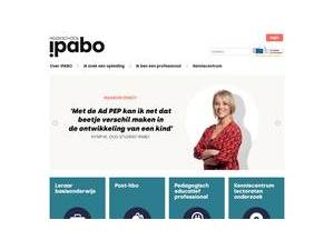 IPABO University of Professional Teacher Education's official website homepage screenshot