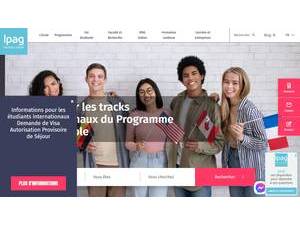 IPAG Business School's official website homepage screenshot