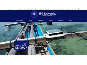 IPB University's official website homepage screenshot