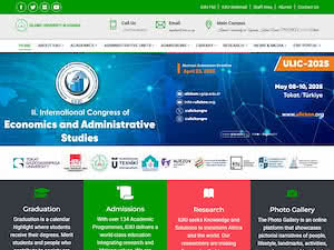 Islamic University in Uganda's official website homepage screenshot