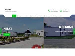 Islamic University of Kayuagung's official website homepage screenshot