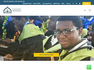 Islamic University of Kenya's official website homepage screenshot