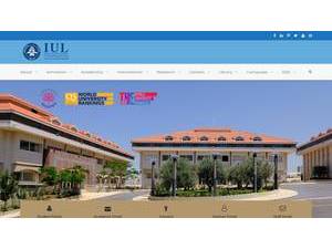 Islamic University of Lebanon's official website homepage screenshot