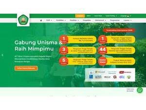 Islamic University of Malang's official website homepage screenshot