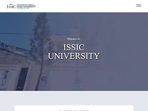 ISSIC University's official website homepage screenshot
