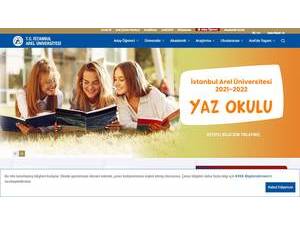 İstanbul Arel Üniversitesi's official website homepage screenshot