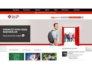 Istanbul Kultur University's official website homepage screenshot