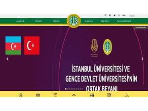İstanbul Üniversitesi's official website homepage screenshot