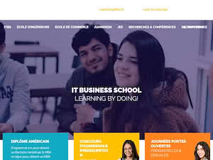 IT Business School's official website homepage screenshot