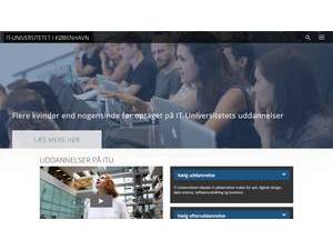 IT-Universitetet i København's official website homepage screenshot