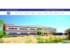 Jaamacada Bariga Afrika's official website homepage screenshot
