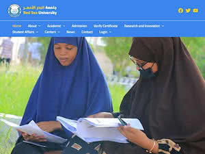 Jaamacadda Badda Cas's official website homepage screenshot