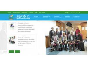 Jaamacadda Culuumta Cafimadka's official website homepage screenshot