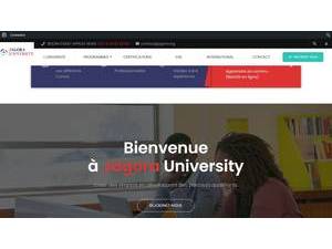 Jagora University's official website homepage screenshot