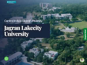 Jagran Lakecity University's official website homepage screenshot