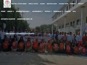 Jamalpur Science and Technology University's official website homepage screenshot