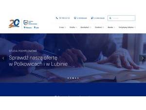Jan Wyzykowski University's official website homepage screenshot