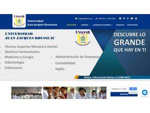Jean-Jacques Rousseau University's official website homepage screenshot