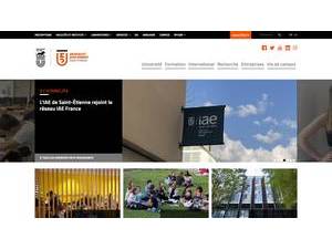 Jean Monnet University's official website homepage screenshot