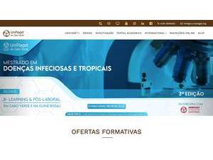 Jean Piaget University of Cape Verde's official website homepage screenshot