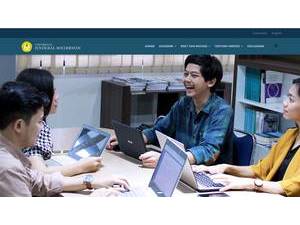 Jenderal Soedirman University's official website homepage screenshot