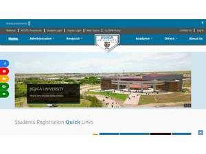 Jigjiga University's official website homepage screenshot