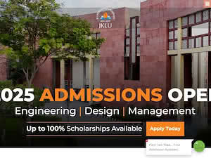 JK Lakshmipat University's official website homepage screenshot