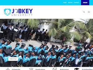 Jobkey University's official website homepage screenshot