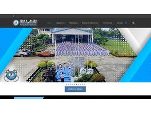John B. Lacson Foundation Maritime University's official website homepage screenshot
