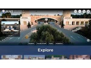 Jordan University of Science and Technology's official website homepage screenshot