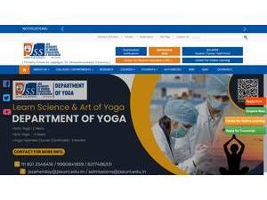 JSS Academy of Higher Education and Research's official website homepage screenshot