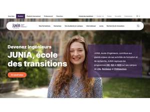 Junia's official website homepage screenshot