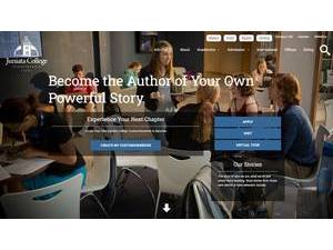 Juniata College's official website homepage screenshot