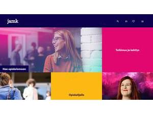 Jyväskylän ammattikorkeakoulu's official website homepage screenshot